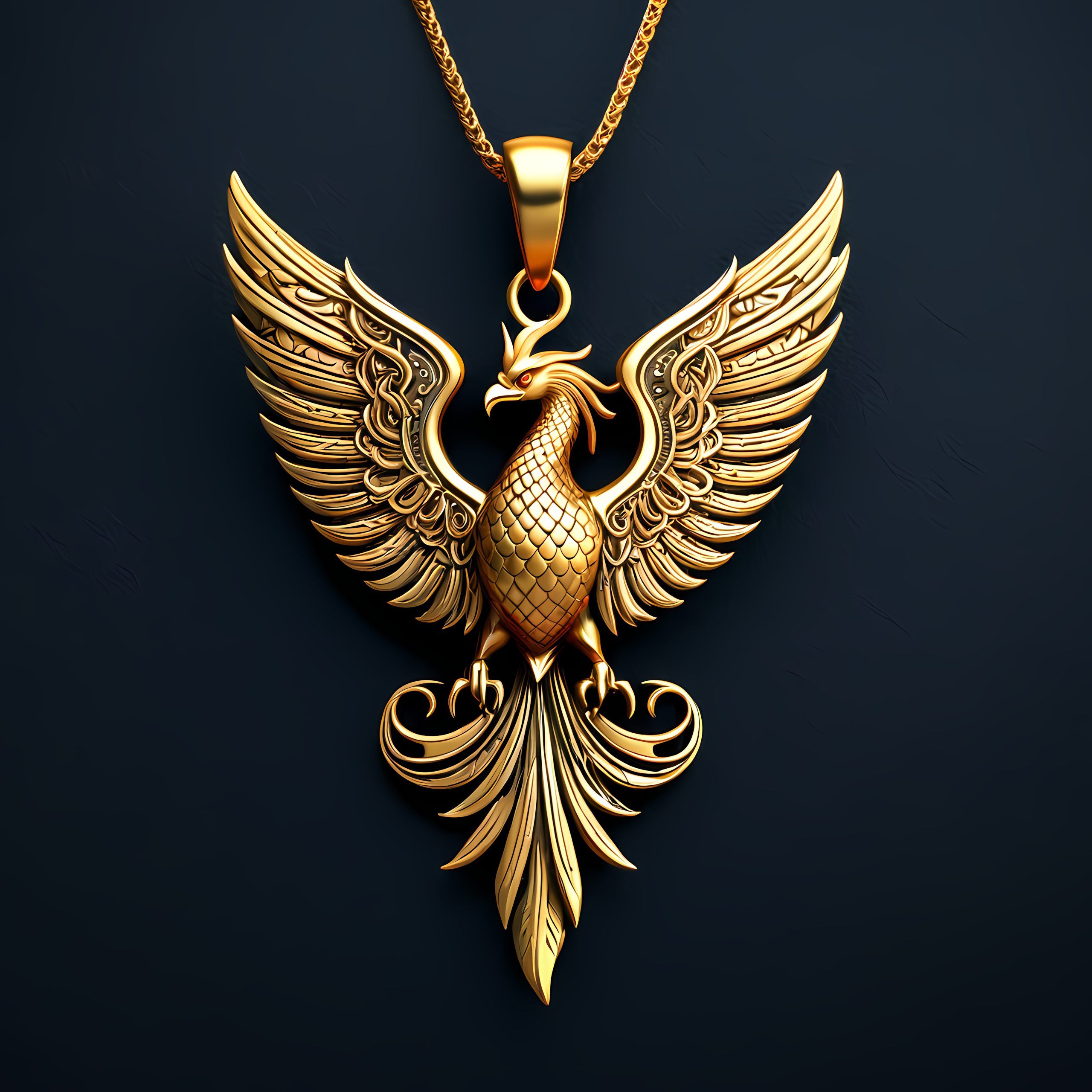 Phoenix Pendant Scaled